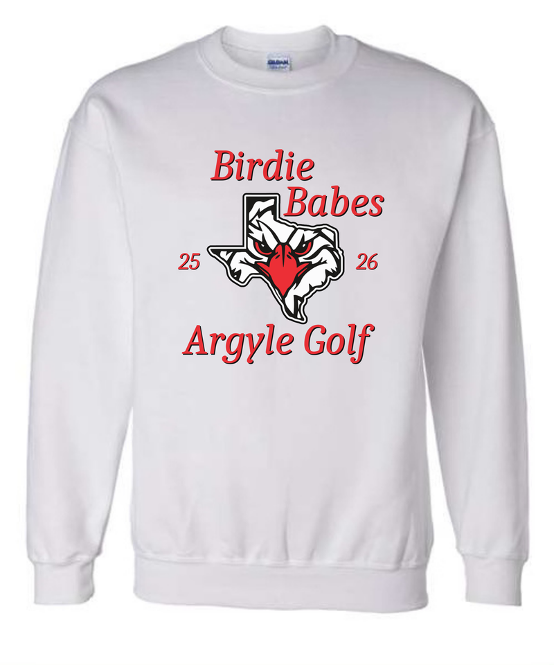 Argyle Golf Birdie Babes Crewneck Sweatshirt