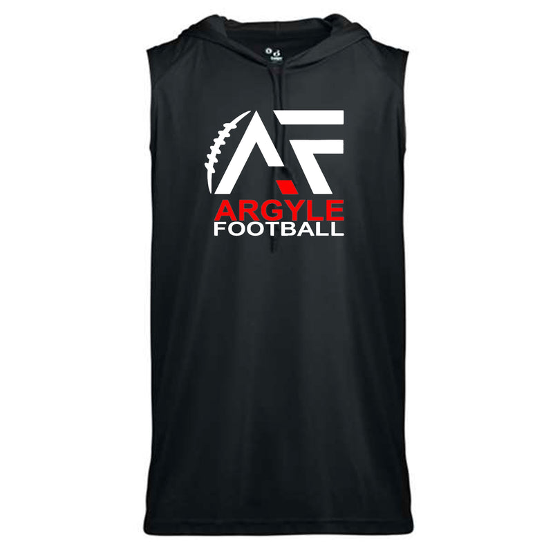 AYFA Dri-Fit Black Sleeveless Hoodie