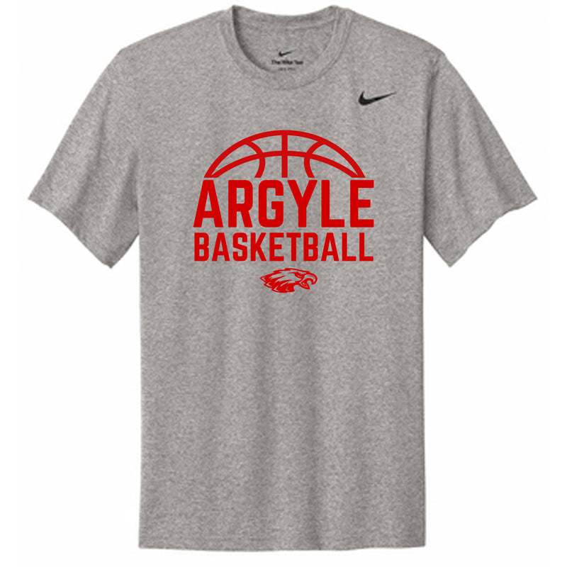 Argyle Basketball Grey Nike Dri-Fit Tee