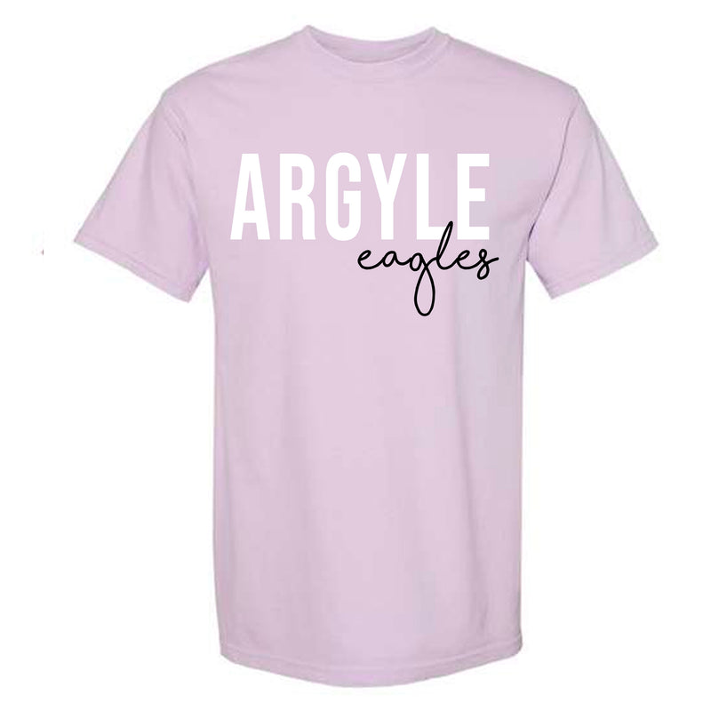 Argyle Eagles Comfort Colors Purple Tee