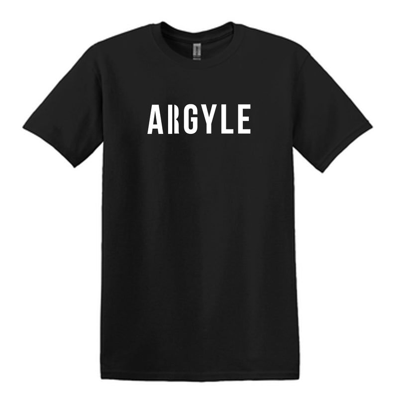 Argyle Simple Black Cotton Tee