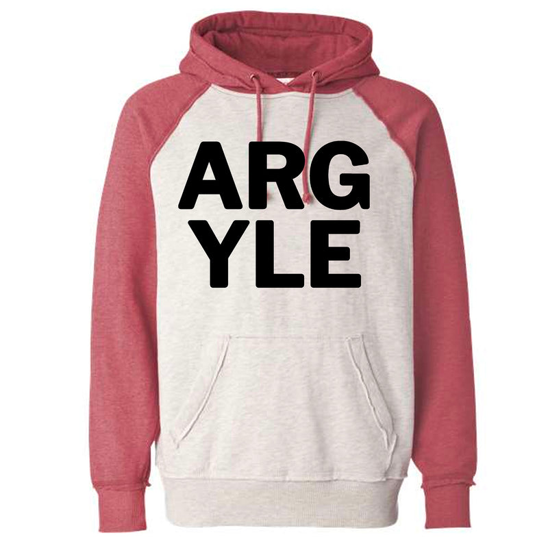 Argyle Two Lines Two-Toned Hoodie