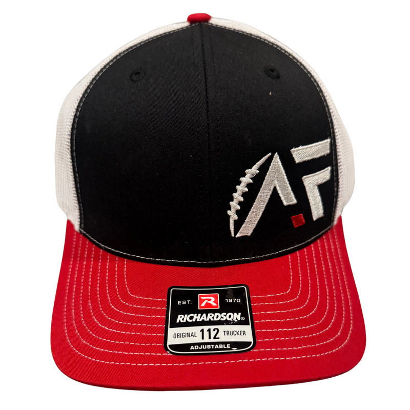 AYFA Richardson 112 Black/White/Red Hat