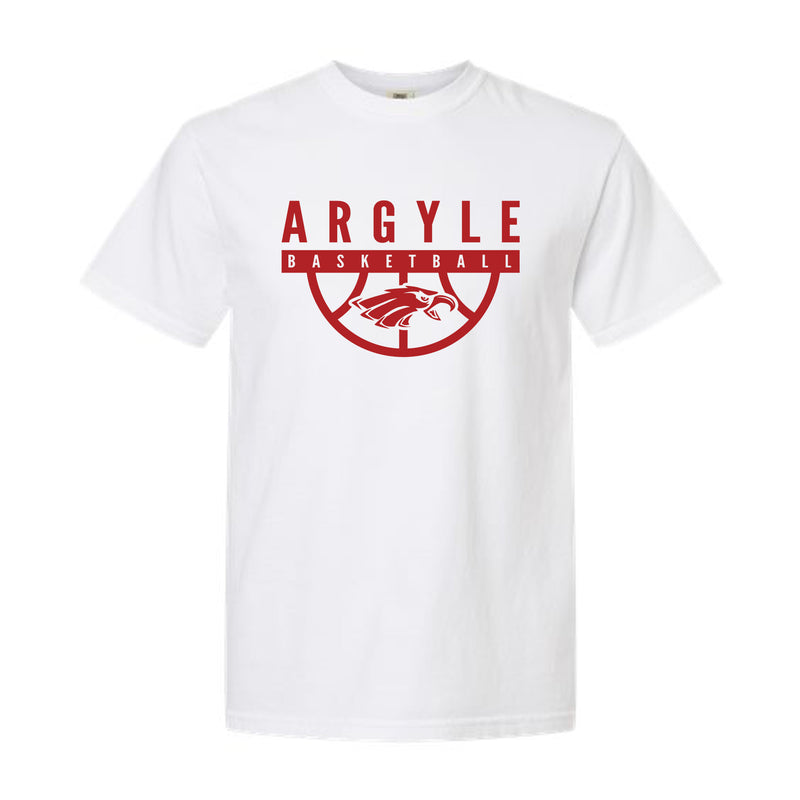 Argyle Basketball White Tee