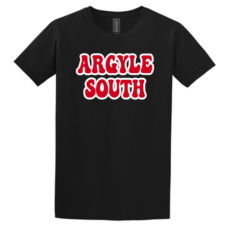 Argyle South Groovy Black Tee